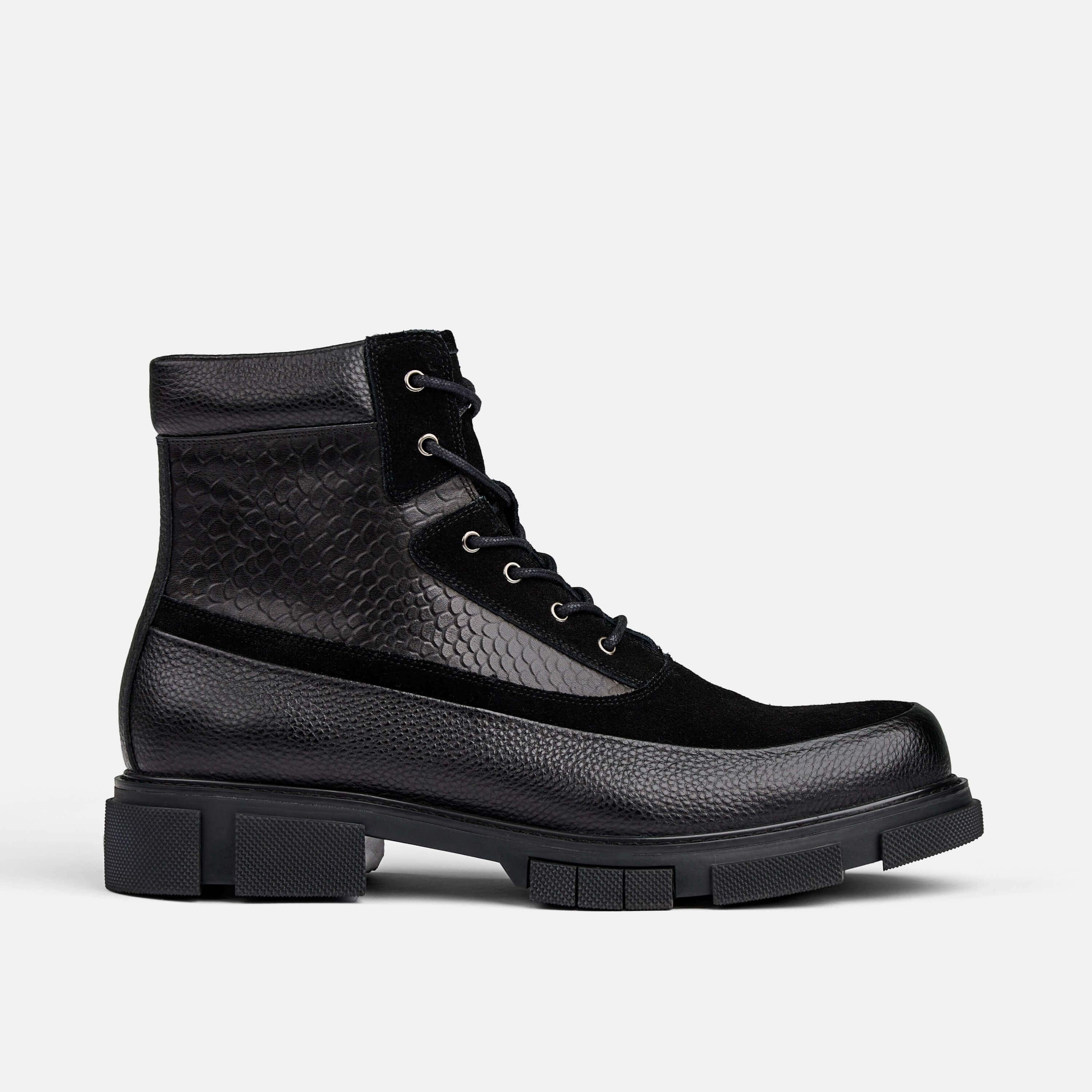 Otis Black Combat Boots