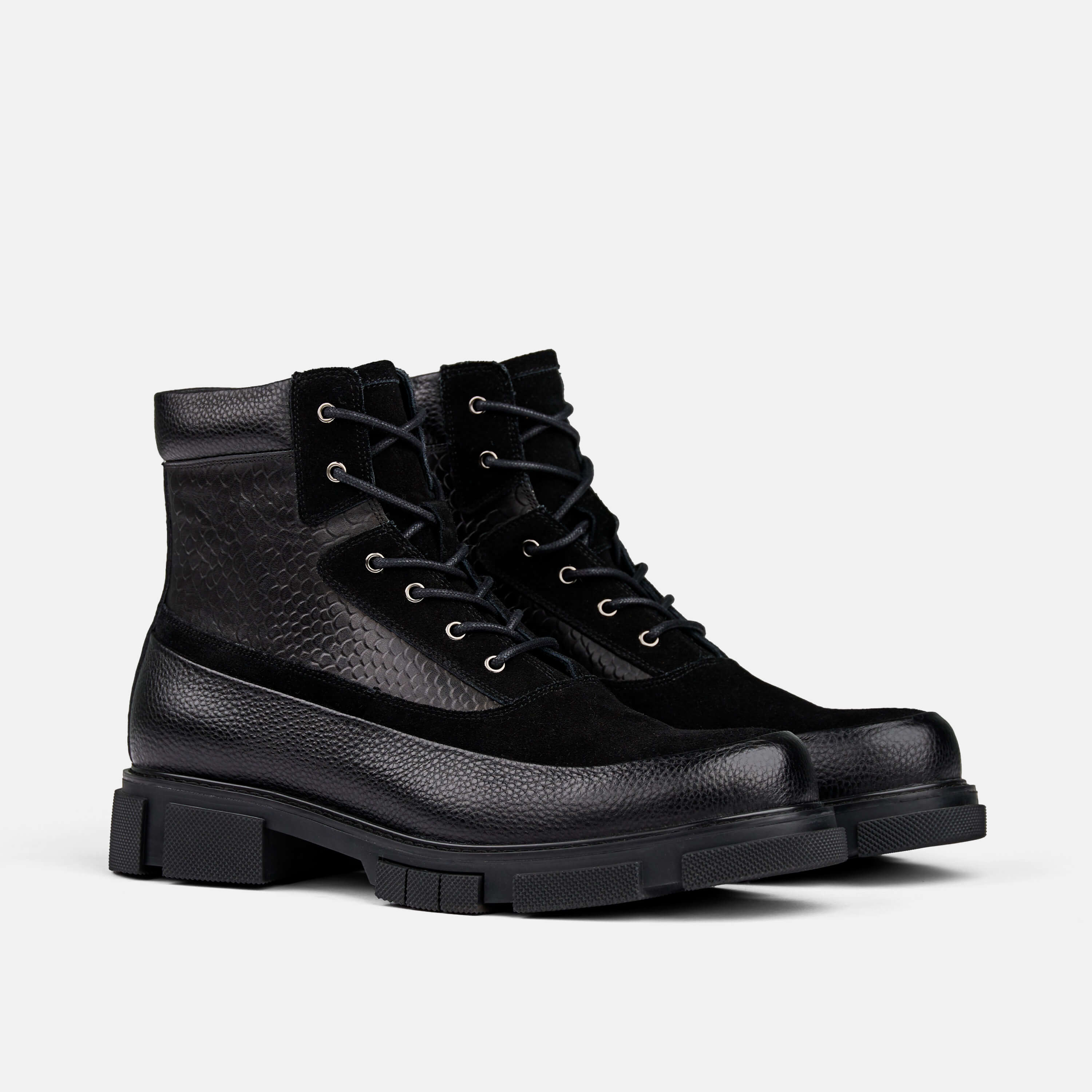 Otis Black Combat Boots