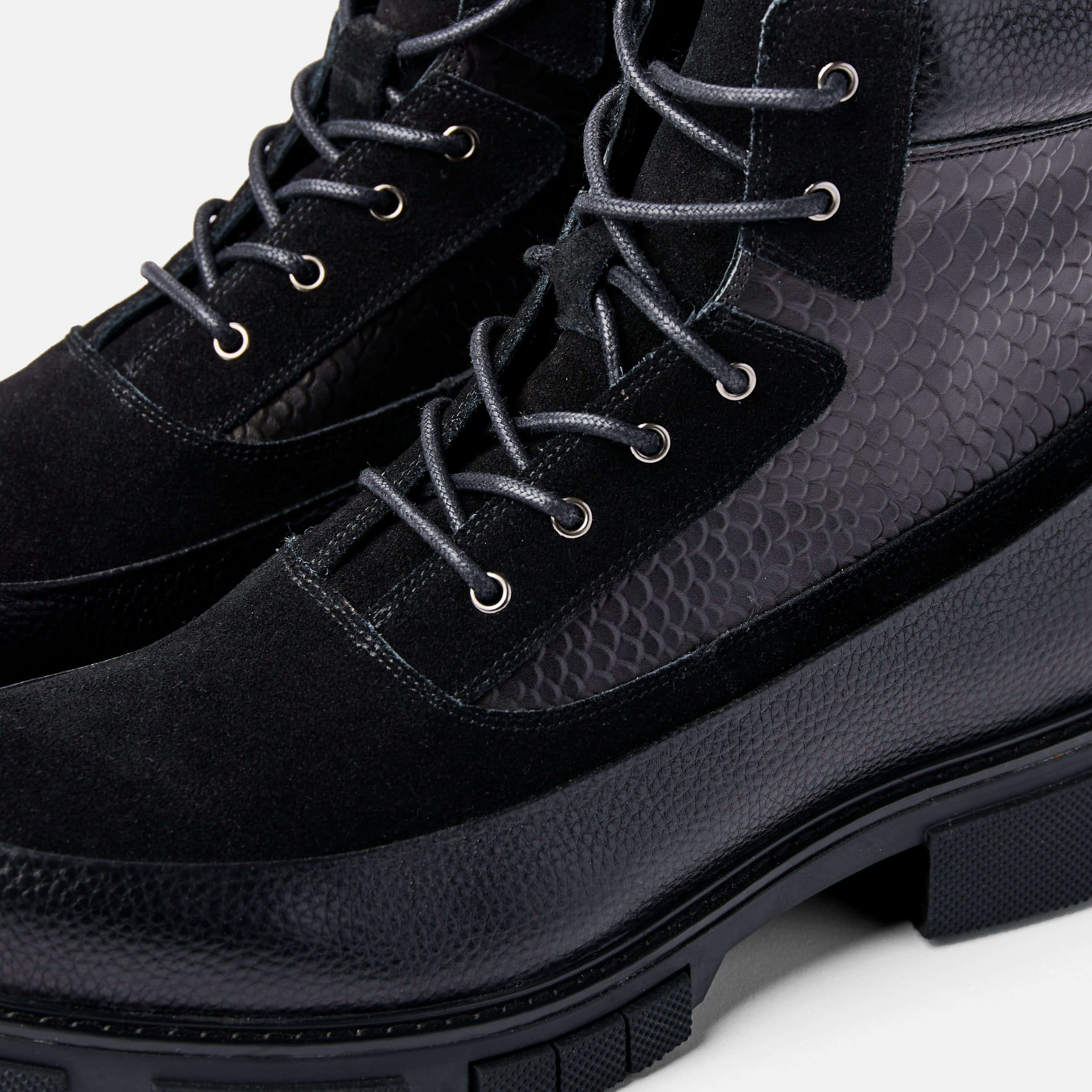 Otis Black Combat Boots