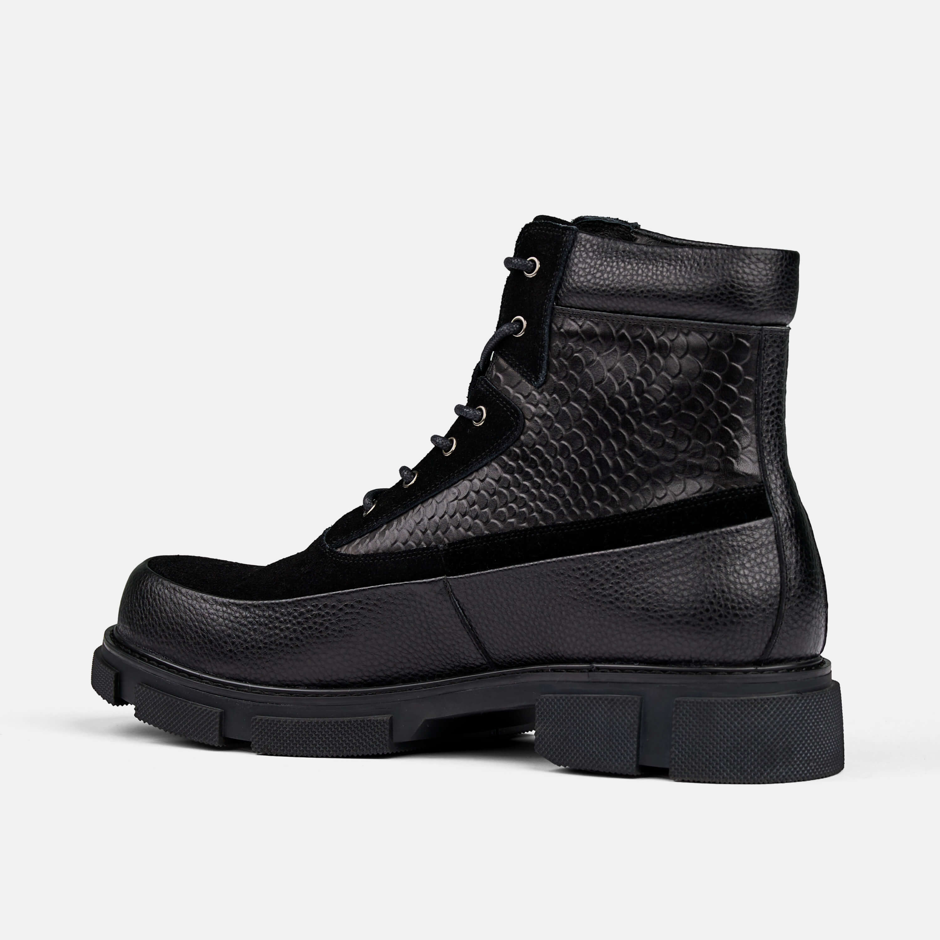 Otis Black Combat Boots