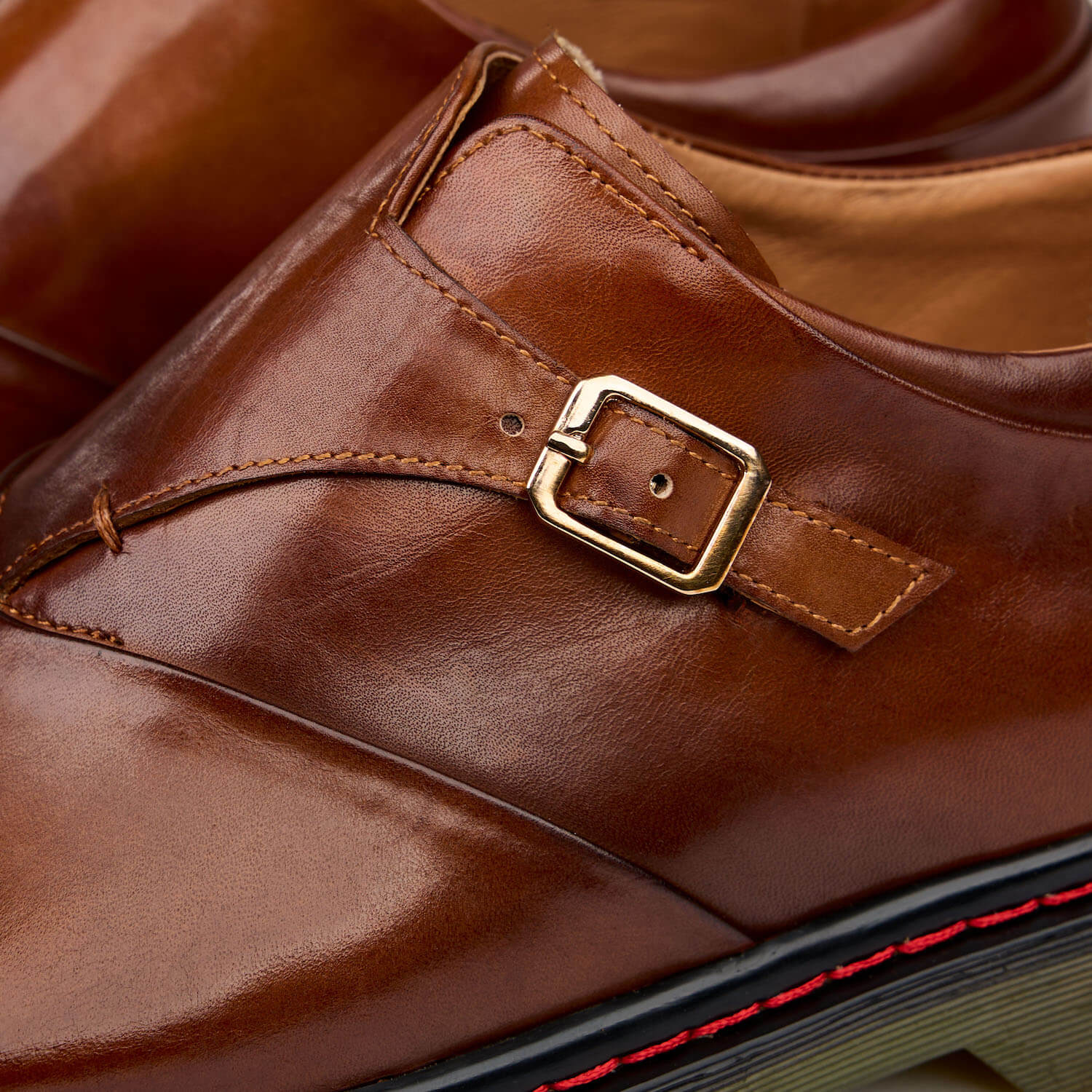 Kendrick Cognac Monk Straps