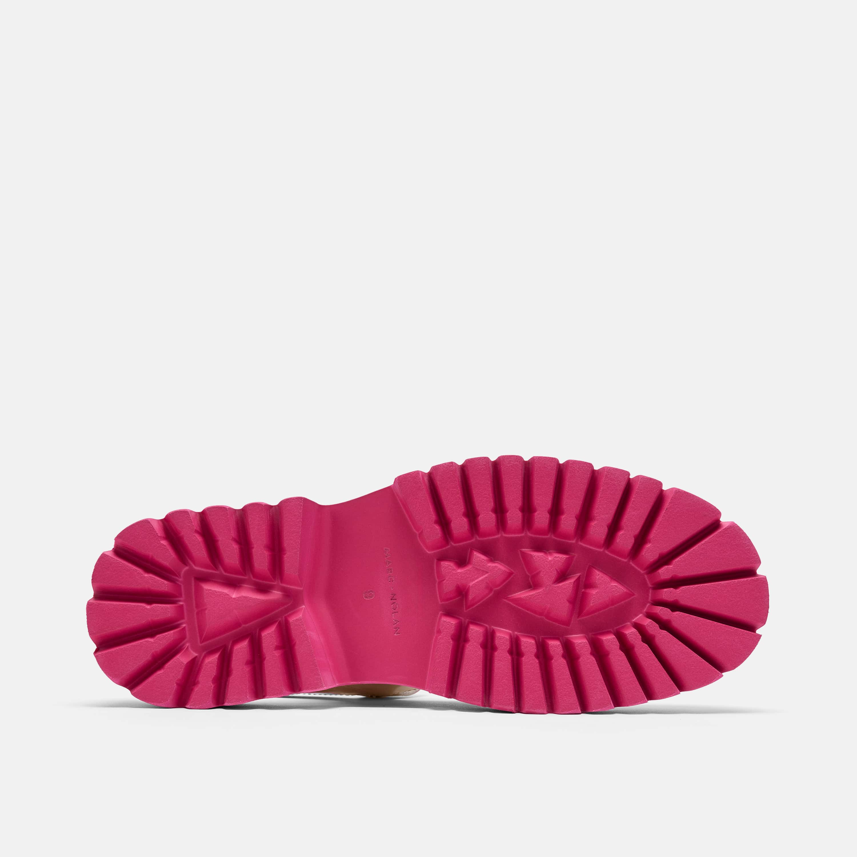 Ms. Luna Cream/Pink Leather Lug Sole Mary Jane