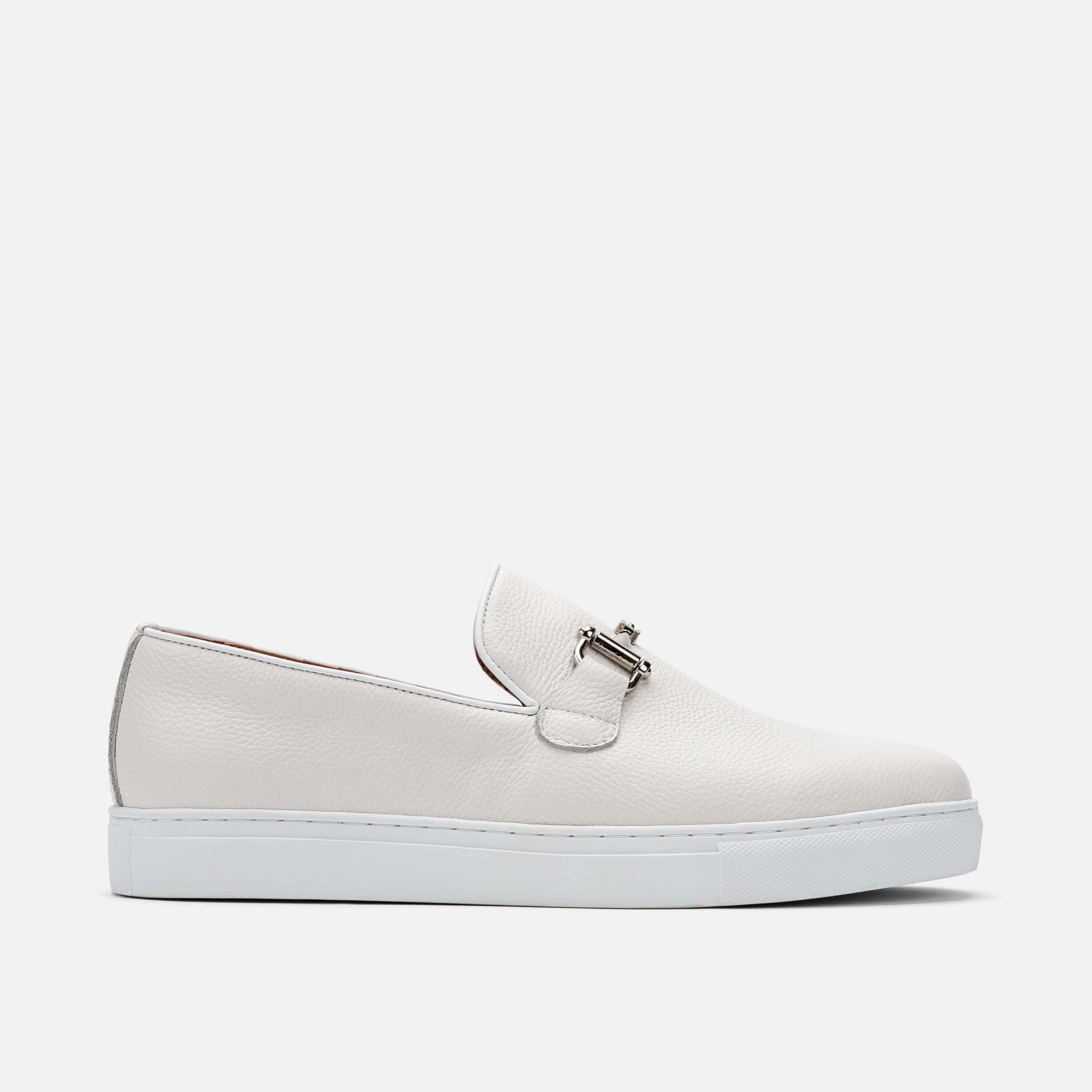 Boardwalk White Bit Loafer Sneakers